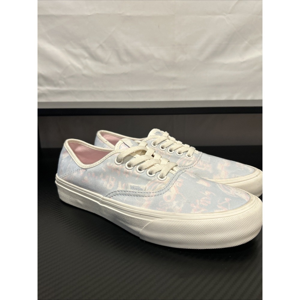 Vans Authentic SF US Open 2020 Poster Art Baby Blue and Pink Sz 9.5 Women's NWOB